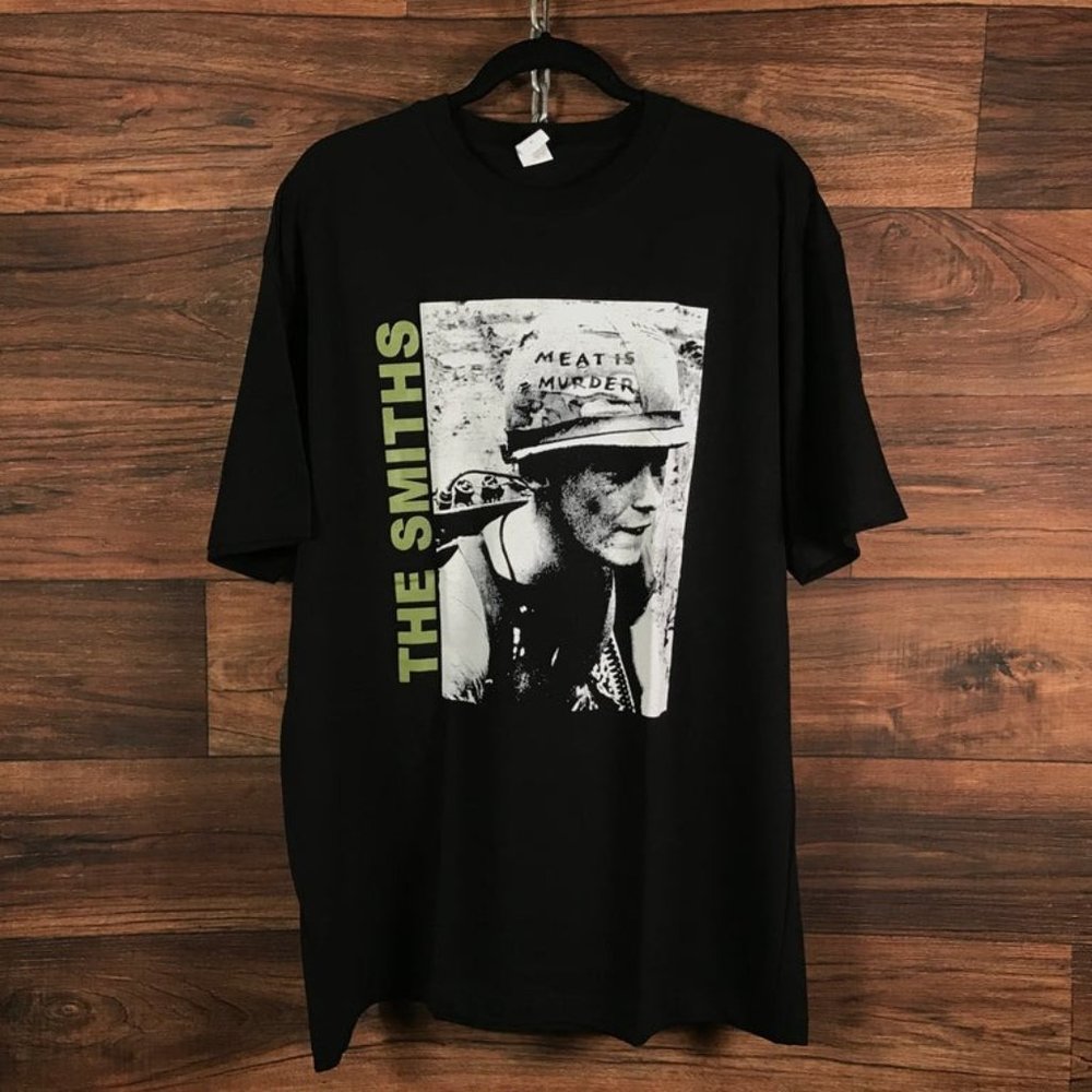 **NEW** The Smiths Meat Is Murder Black Tee Morrissey